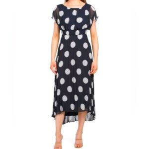 Taylor Black and White High Low Dress